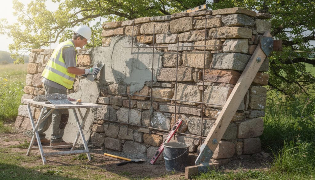 découvrez des méthodes efficaces et durables pour consolider un mur en pierre qui penche. guide pratique pour renforcer votre mur et assurer sa stabilité sur le long terme.