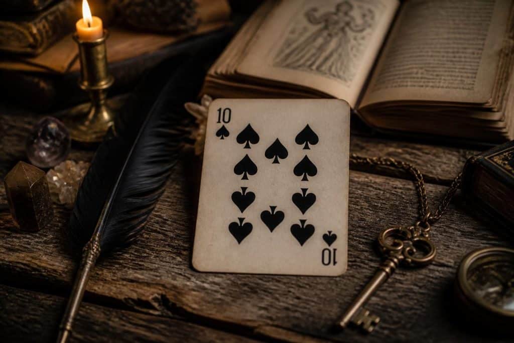 découvrez la signification de la 10 de piques en cartomancie et explorez ses symboles essentiels pour mieux interpréter vos tirages de cartes.