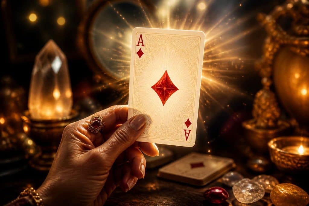 découvrez la signification et la symbolique de l'as de carreau en cartomancie, un symbole puissant qui révèle des messages sur le changement, les opportunités et la communication.